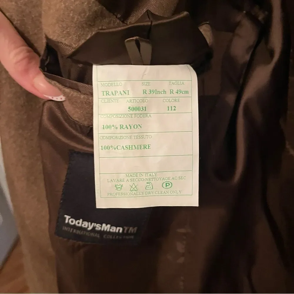 Cashmere Brown Blazer Made in Italy